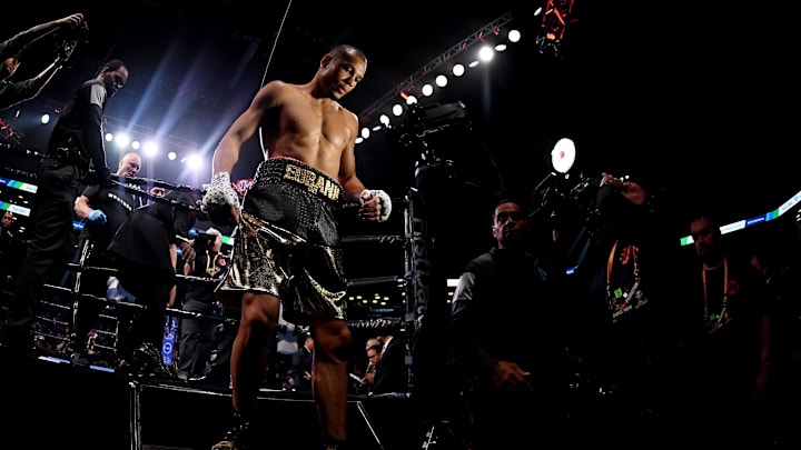 Chris Eubank fiercely exchanges with opponent hours before their clash Chris Eubank fiercely exchanges with opponent hours before their clash