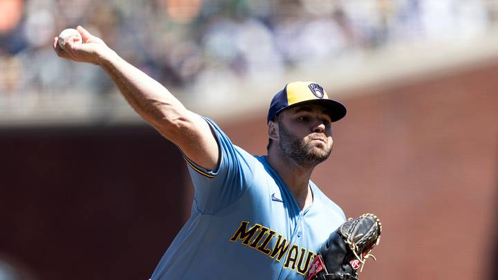 Jul 29, 2026; San Francisco, California, USA; Milwaukee Brewers pitcher Bryse Wilson (41) delivers a pitch against the San Francisco Giants during the sixth inning at Oracle Park. Mandatory Credit: D. Ross Cameron-Imagn Images Jul 29, 2026; San Francisco, California, USA; Milwaukee Brewers pitcher Bryse Wilson (41) delivers a pitch against the San Francisco Giants during the sixth inning at Oracle Park. Mandatory Credit: D. Ross Cameron-Imagn Images