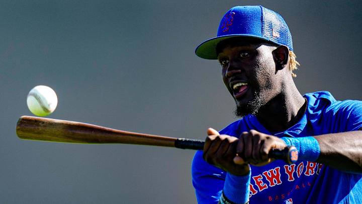 Feb 20, 2023; Port St. Lucie, FL, USA; New York Mets shortstop Ronny Mauricio (60) during spring