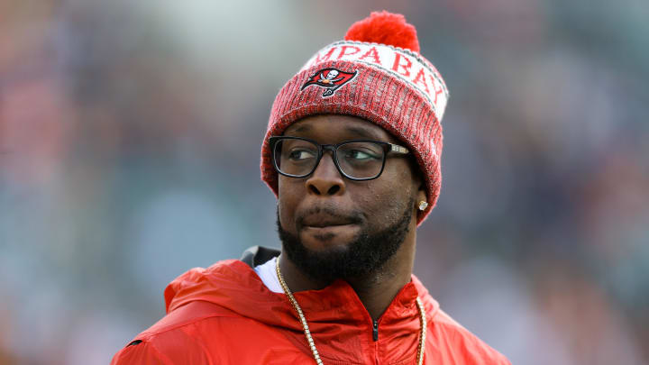 Oct 28, 2018; Cincinnati, OH, USA; Tampa Bay Buccaneers defensive tackle Gerald McCoy (93) against the Cincinnati Bengals at Paul Brown Stadium. Mandatory Credit: Aaron Doster-USA TODAY Sports