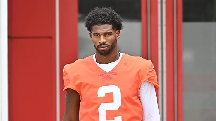 Jun 11, 2026; Berea, OH, USA; Cleveland Browns quarterback Shedeur Sanders (2) during minicamp at CrossCountry Mortgage Campus. Mandatory Credit: Ken Blaze-Imagn Images Jun 11, 2026; Berea, OH, USA; Cleveland Browns quarterback Shedeur Sanders (2) during minicamp at CrossCountry Mortgage Campus. Mandatory Credit: Ken Blaze-Imagn Images