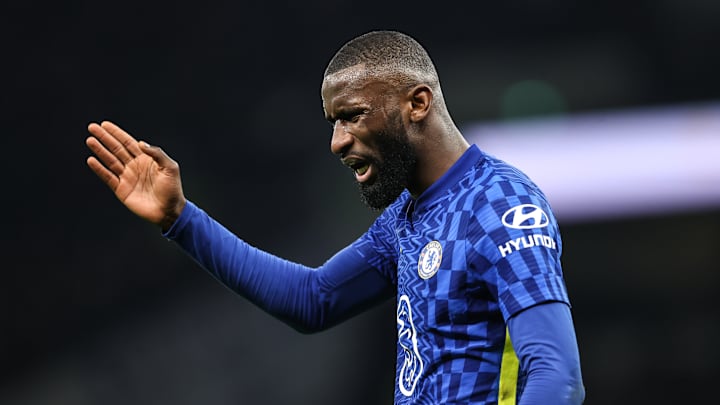 Antonio Rudiger in action against Spurs back in 2022