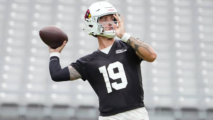 Carson Beck is making his NFL debut for the Cardinals tonight.