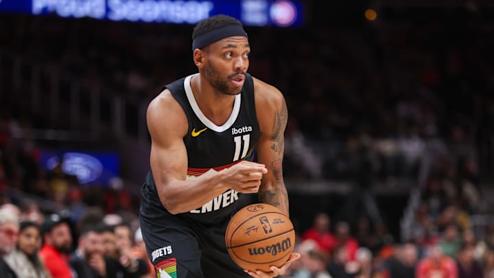 Dec 5, 2025; Atlanta, Georgia, USA; Denver Nuggets guard Bruce Brown (11) handles the ball against the Atlanta Hawks in the fourth quarter at State Farm Arena. Mandatory Credit: Brett Davis-Imagn Images Dec 5, 2025; Atlanta, Georgia, USA; Denver Nuggets guard Bruce Brown (11) handles the ball against the Atlanta Hawks in the fourth quarter at State Farm Arena. Mandatory Credit: Brett Davis-Imagn Images