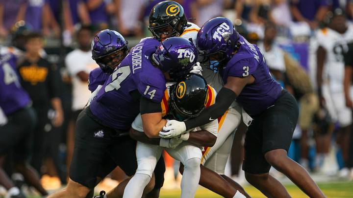 TCU held Grambling to 210 total yards and forced two interceptions, including a 67-yard interception return for a touchdown. TCU held Grambling to 210 total yards and forced two interceptions, including a 67-yard interception return for a touchdown.