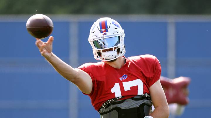 Bills quarterback Josh Allen during practice