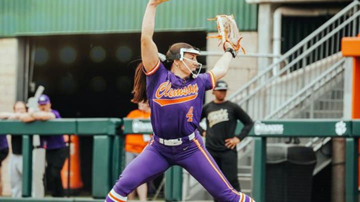 Clemson Tigers pitcher Abby Dunning tossed a no hitter on Saturday in a 1-0 win over the Georgia Tech Yellow Jackets. 