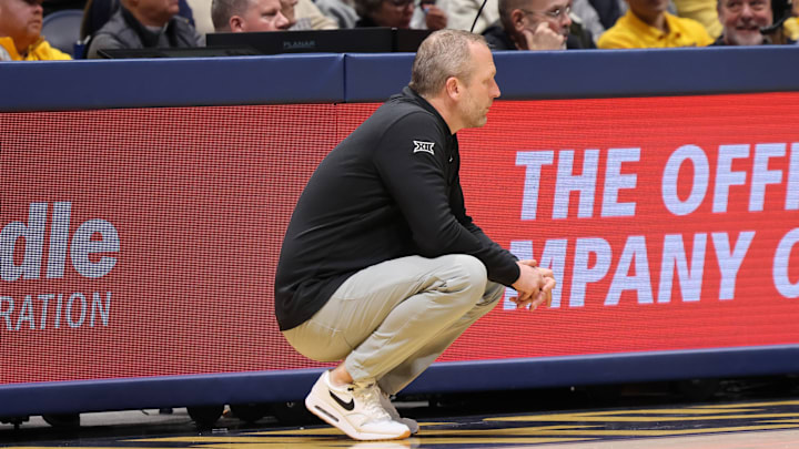 West Virginia University head coach Darian DeVries West Virginia University head coach Darian DeVries