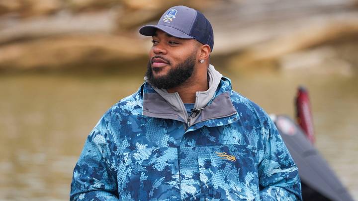 Jeffrey Simmons during the Bassmaster Classic Progressive Celebrity Pro-Am on Douglas Lake in Dandridge, Tenn., on March 12, 2026. Jeffrey Simmons during the Bassmaster Classic Progressive Celebrity Pro-Am on Douglas Lake in Dandridge, Tenn., on March 12, 2026.