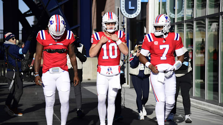 The 2024 New England Patriots quarterbacks.