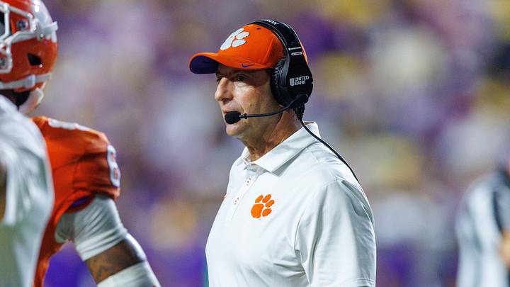 While Dabo Swinney didn't have a nice Week 1, neither did many Clemson fans. (Stephen Lew-Imagn Images) While Dabo Swinney didn't have a nice Week 1, neither did many Clemson fans. (Stephen Lew-Imagn Images)