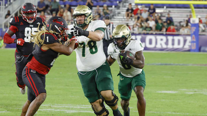 Kelley Joiner has helped lead a dominant USF running game