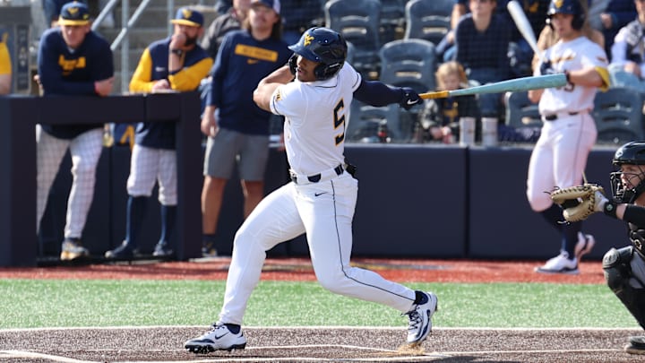 West Virginia University outfielder Armani Guzman