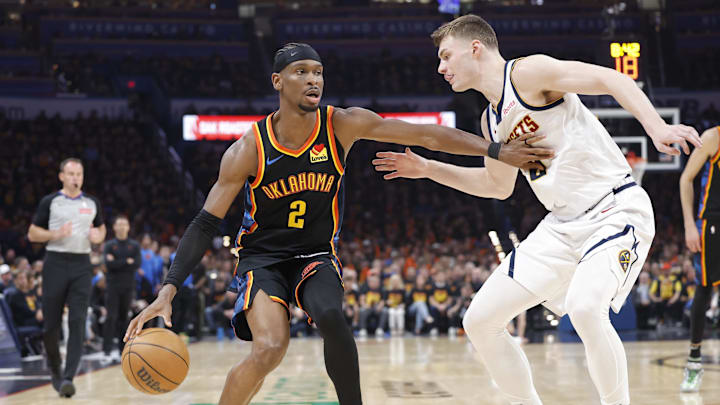 Oklahoma City Thunder guard Shai Gilgeous-Alexander is a solid prop target in Game 2.