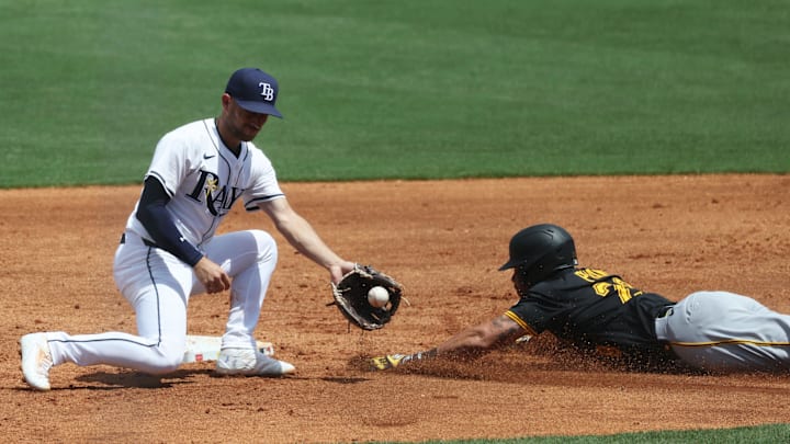 Lowe (left) was named to two All-Star teams during his tenure in Tampa Bay. Lowe (left) was named to two All-Star teams during his tenure in Tampa Bay.