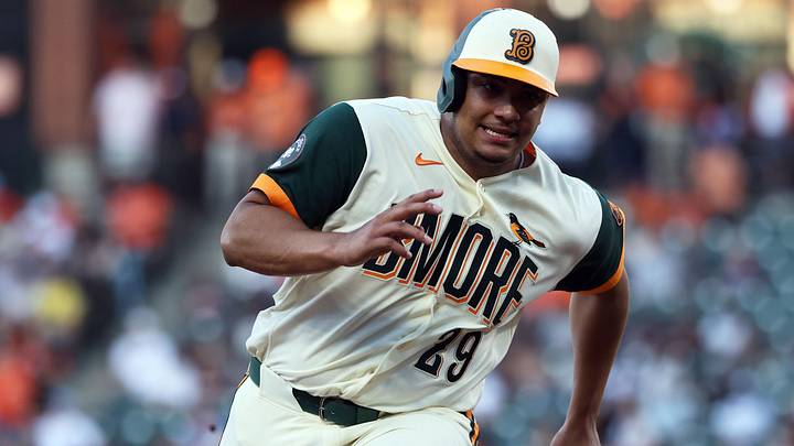 May 29, 2026; Baltimore, Maryland, USA; Baltimore Orioles catcher Samuel Basallo (29) runs to third base during the second inning against the Toronto Blue Jays at Oriole Park at Camden Yards. Mandatory Credit: Daniel Kucin Jr.-Imagn Images May 29, 2026; Baltimore, Maryland, USA; Baltimore Orioles catcher Samuel Basallo (29) runs to third base during the second inning against the Toronto Blue Jays at Oriole Park at Camden Yards. Mandatory Credit: Daniel Kucin Jr.-Imagn Images