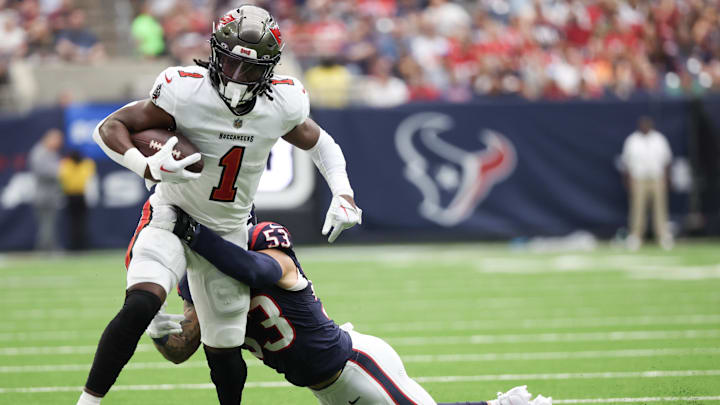Tampa Bay Buccaneers running back Rachaad White.