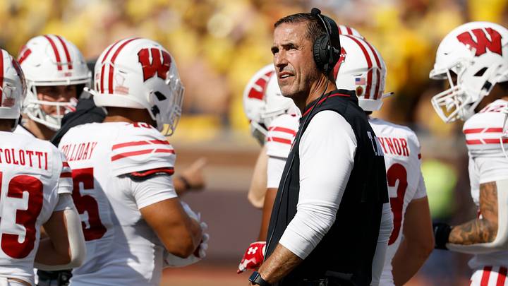 Wisconsin Badgers head coach Luke Fickell. 