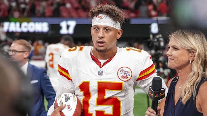 Patrick Mahomes and the Chiefs are 3-0 after their Week 3 win over the Falcons. 