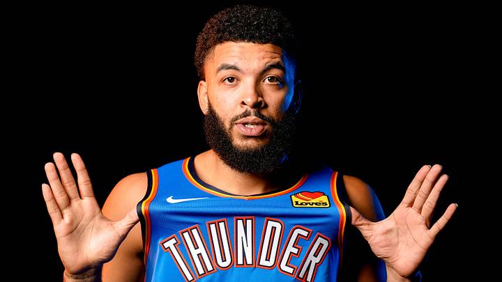 Kenrich Williams is pictured during the Thunder media day at the Paycom Center in Oklahoma City, on Monday, Sept. 30, 2024. Kenrich Williams is pictured during the Thunder media day at the Paycom Center in Oklahoma City, on Monday, Sept. 30, 2024.