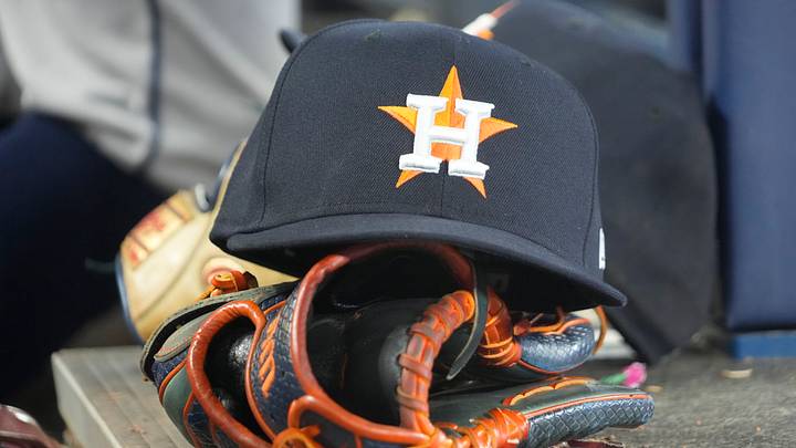 Houston Astros hat and ball glove Credit: John E. Sokolowski-Imagn Images Houston Astros hat and ball glove Credit: John E. Sokolowski-Imagn Images