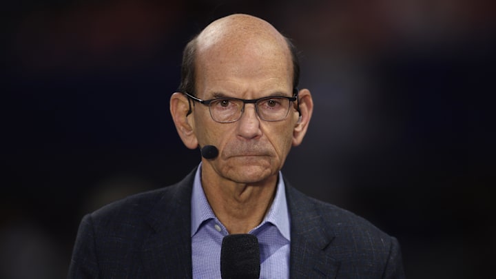 ESPN college football analyst Paul Finebaum continues to push back on the proposed 24-team playoff. ESPN college football analyst Paul Finebaum continues to push back on the proposed 24-team playoff.