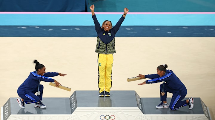 Marlon Humphrey couldn't let a sweet gesture from Simone Biles and Jordan Chiles at the Olympics go uncriticized