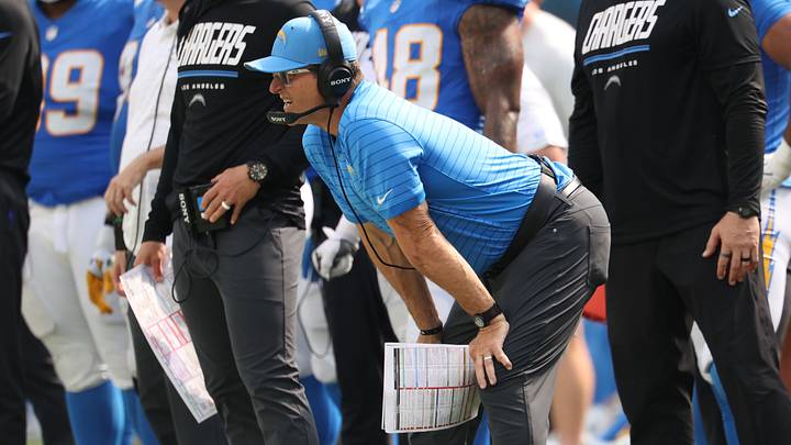 Sep 13, 2026; Inglewood, California, USA; Los Angeles Chargers head coach Jim Harbaugh on the sidelines against the Arizona Cardinals during the first half at SoFi Stadium. Mandatory Credit: Kiyoshi Mio-Imagn Images Sep 13, 2026; Inglewood, California, USA; Los Angeles Chargers head coach Jim Harbaugh on the sidelines against the Arizona Cardinals during the first half at SoFi Stadium. Mandatory Credit: Kiyoshi Mio-Imagn Images