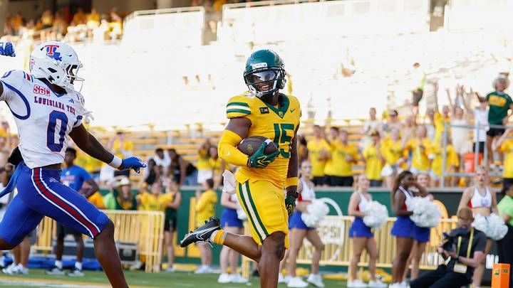 Sep 19, 2026; Waco, Texas, USA; Baylor Bears wide receiver Jayden McGowan Sep 19, 2026; Waco, Texas, USA; Baylor Bears wide receiver Jayden McGowan