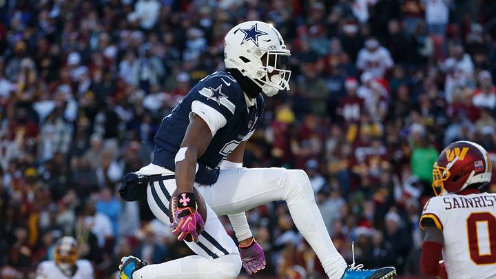 Dallas Cowboys wide receiver George Pickens is a solid prop target in Week 1. Dallas Cowboys wide receiver George Pickens is a solid prop target in Week 1.