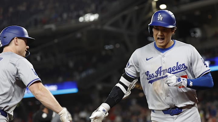 Apr 23, 2024; Washington, District of Columbia, USA; Los Angeles Dodgers designated hitter Shohei