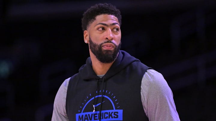 Dallas Mavericks forward Anthony Davis. Dallas Mavericks forward Anthony Davis.