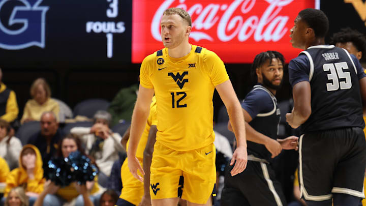 West Virginia University forward Tucker DeVries