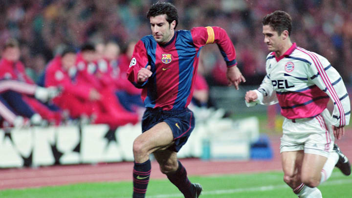 Figo defendió los colores del FC Barcelona 