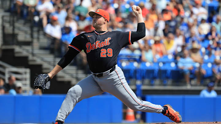 Detroit Tigers starting pitcher Tarik Skubal throws a pitch. Detroit Tigers starting pitcher Tarik Skubal throws a pitch.