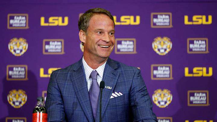 LSU Football Hosts Press Conference Introducing New Head Coach Lane Kiffin