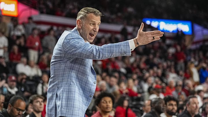 Mar 3, 2026; Athens, Georgia, USA; Alabama Crimson Tide head coach Nate Oats reacts during the game against the Georgia Bulldogs during the first half at Stegeman Coliseum. Mandatory Credit: Dale Zanine-Imagn Images Mar 3, 2026; Athens, Georgia, USA; Alabama Crimson Tide head coach Nate Oats reacts during the game against the Georgia Bulldogs during the first half at Stegeman Coliseum. Mandatory Credit: Dale Zanine-Imagn Images