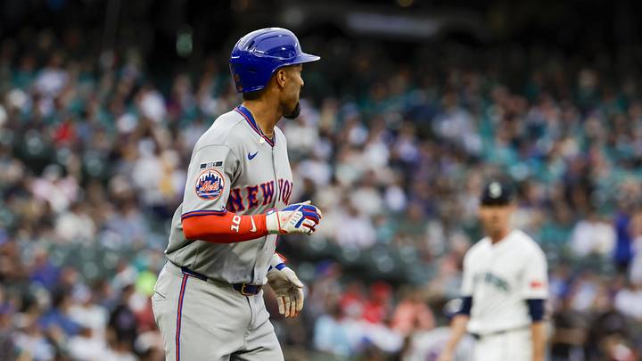 Jun 1, 2026; Seattle, Washington, USA; New York Mets second baseman Marcus Semien (10) runs the bases after hitting a solo-home run against the Seattle Mariners during the sixth inning at T-Mobile Park. Mandatory Credit: Joe Nicholson-Imagn Images Jun 1, 2026; Seattle, Washington, USA; New York Mets second baseman Marcus Semien (10) runs the bases after hitting a solo-home run against the Seattle Mariners during the sixth inning at T-Mobile Park. Mandatory Credit: Joe Nicholson-Imagn Images