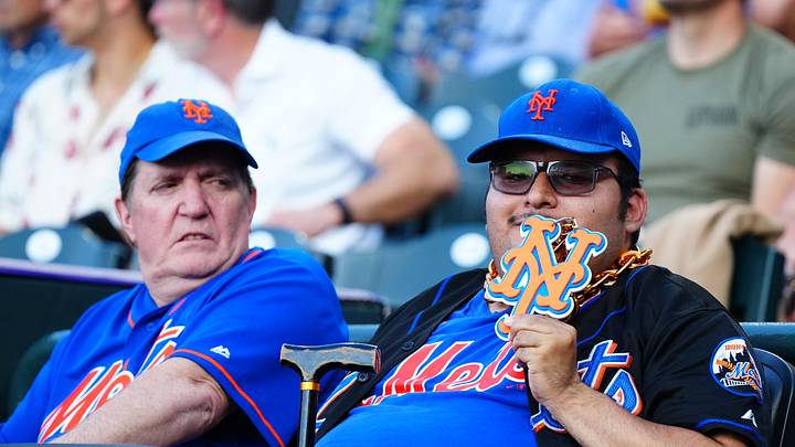 Jun 7, 2025; Denver, Colorado, USA; New York Mets fans before the game against the Colorado Rockies at Coors Field. Mandatory Credit: Ron Chenoy-Imagn Images Jun 7, 2025; Denver, Colorado, USA; New York Mets fans before the game against the Colorado Rockies at Coors Field. Mandatory Credit: Ron Chenoy-Imagn Images