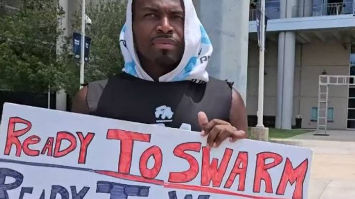 Ready to swarm sign by Drew Robinson Ready to swarm sign by Drew Robinson