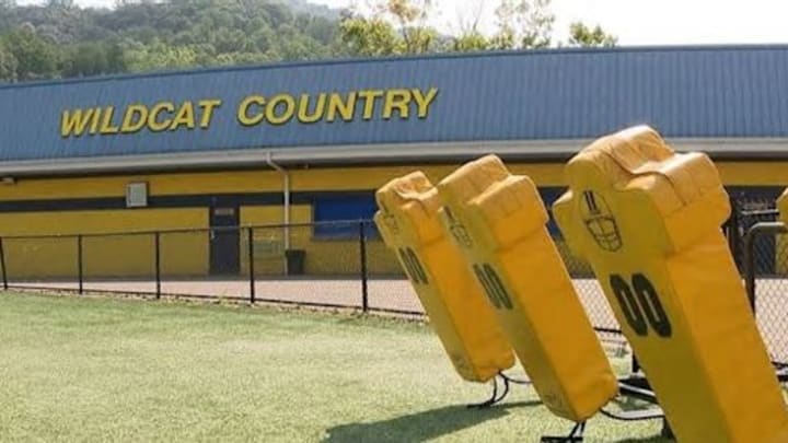 The football fieldhouse at Logan High has been deemed unsafe, so the team will begin summer practice in modular locker rooms. The football fieldhouse at Logan High has been deemed unsafe, so the team will begin summer practice in modular locker rooms.