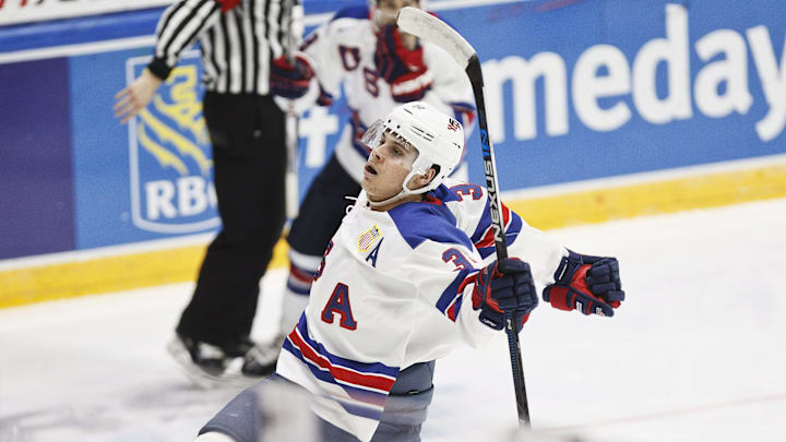 Auston Matthews at the World Juniors.