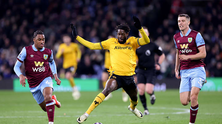 Maxime Esteve and Wilson Odobert in action for Burnley