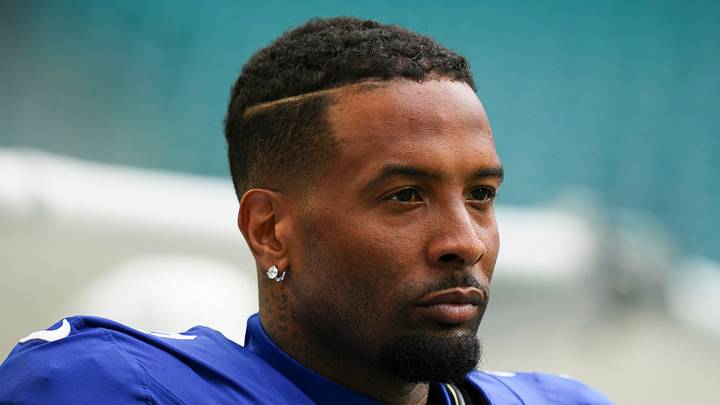 Aug 22, 2026; Miami Gardens, Florida, USA; New York Giants wide receiver Odell Beckham Jr. (3) warms up prior to a preseason game at Hard Rock Stadium. Aug 22, 2026; Miami Gardens, Florida, USA; New York Giants wide receiver Odell Beckham Jr. (3) warms up prior to a preseason game at Hard Rock Stadium.