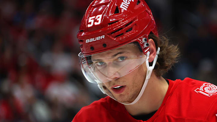 Detroit Red Wings blueliner Moritz Seider was in the middle of controversy on Friday night in Anaheim.