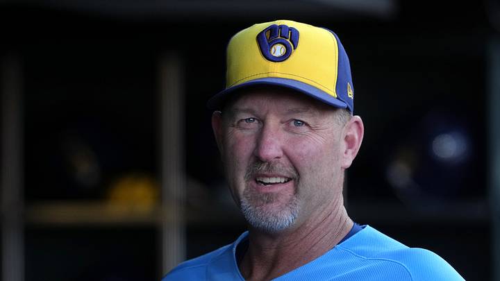 Milwaukee Brewers offense and strategy coordinator Jason Lane (40). Mandatory Credit: Darren Yamashita-Imagn Images