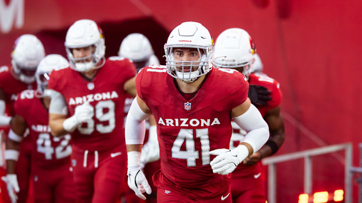 Markus Bailey during the Cardinals' 16–14 exhibition loss to the Saints on Aug. 10, 2024.
