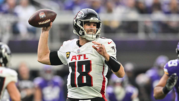 Kirk Cousins threw nine interceptions against one touchdown in what were likely his last snaps with the Atlanta Falcons. Kirk Cousins threw nine interceptions against one touchdown in what were likely his last snaps with the Atlanta Falcons.