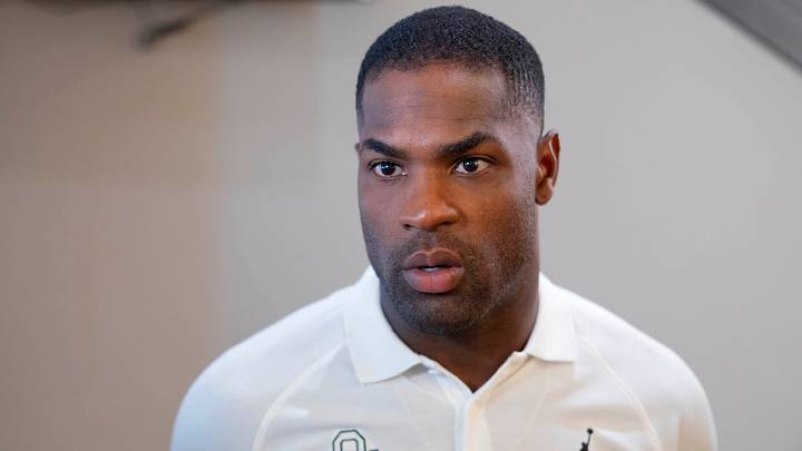 OU running backs coach DeMarco Murray speaks during a media day for the University of Oklahoma Sooners (OU) football team in Norman, Okla., Tuesday, Aug. 1, 2023. OU running backs coach DeMarco Murray speaks during a media day for the University of Oklahoma Sooners (OU) football team in Norman, Okla., Tuesday, Aug. 1, 2023.