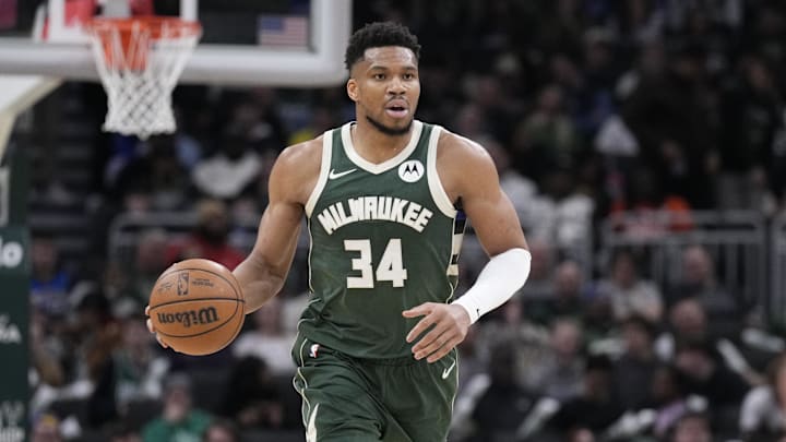 Milwaukee Bucks forward Giannis Antetokounmpo.